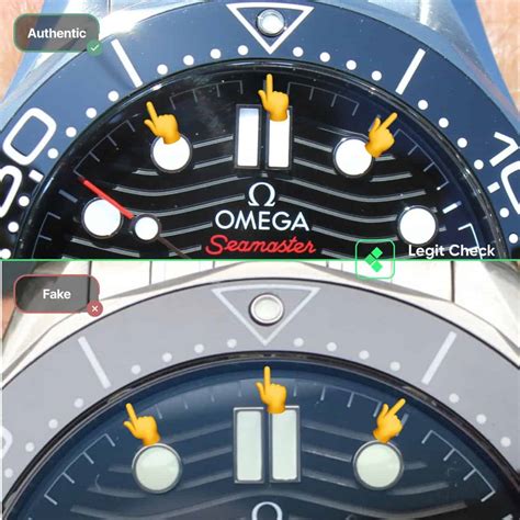 fake vs real omega|omega seamaster knockoff.